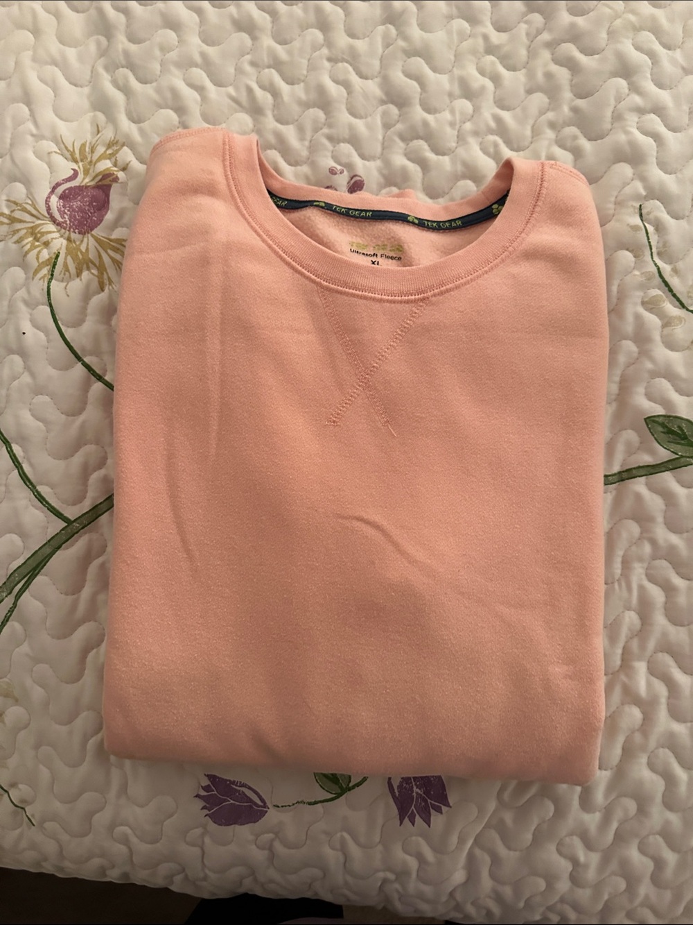 tek gear Soft Peach Pullover Sweatshirt